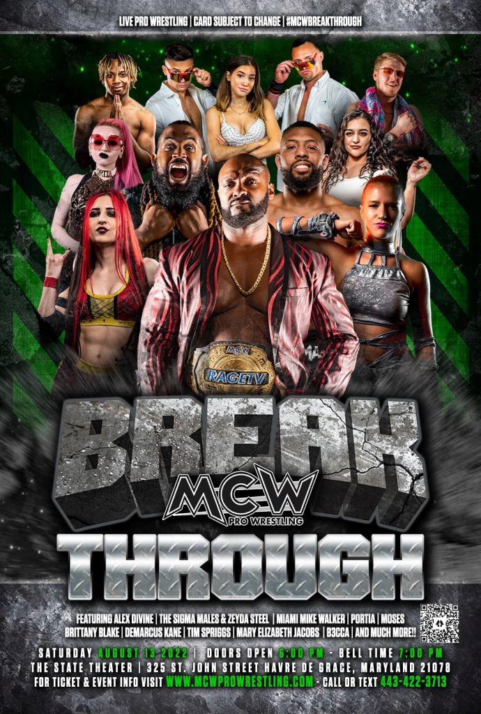 MCW Pro Wrestling "Breakthrough" Havre De Grace MD Events